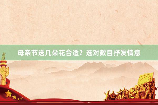 母亲节送几朵花合适？选对数目抒发情意